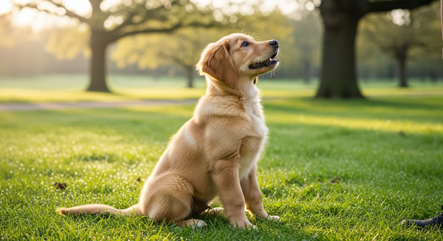 Adorable puppy in professional puppy foundations training class in Marietta GA